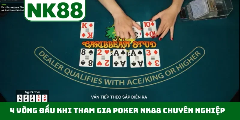 4 vòng đấu khi tham gia poker NK88 chuyên nghiệp