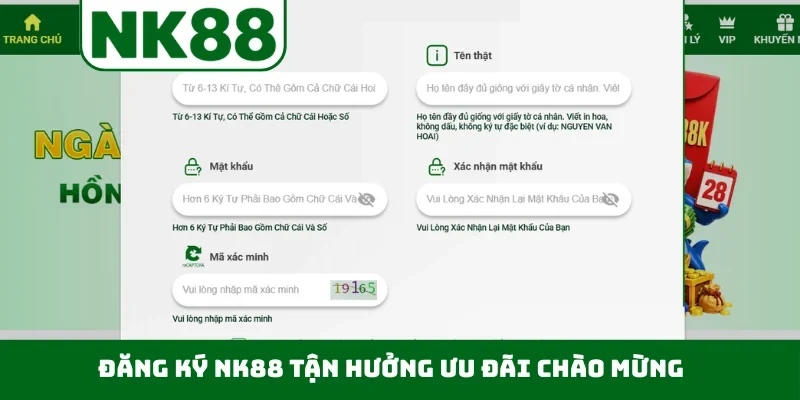 Đăng ký NK88 tận hưởng ưu đãi chào mừng